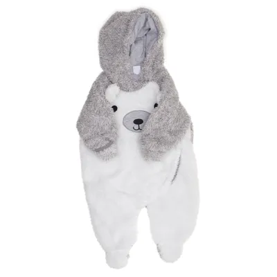 Sparkdräkt (Grå, Vit) från Newborn Bomull, Polyester