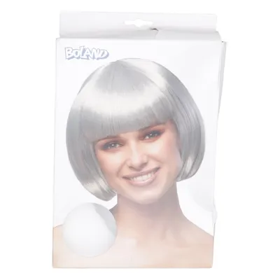 Pruik (Grijs) van Boland Polyester