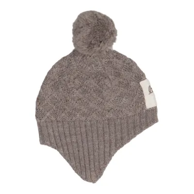 Bobble hat (Brown) from Little Jalo Merino wool