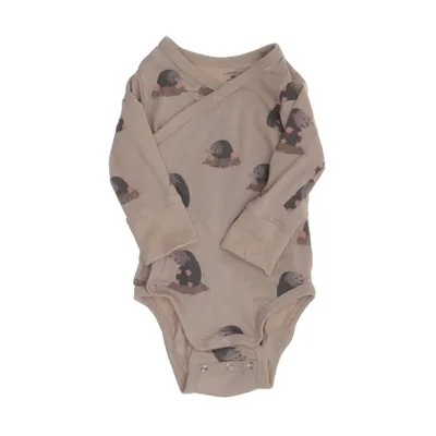 Body (Brun, Flerfarvet) fra Lindex Baby Bomuld, Elastan