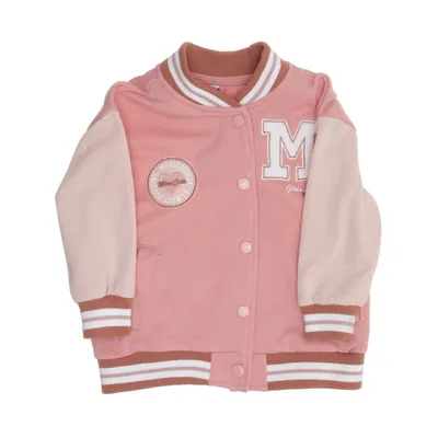 Collegejacka (Rosa, Beige, Vit) från Girls Bomull, Polyester