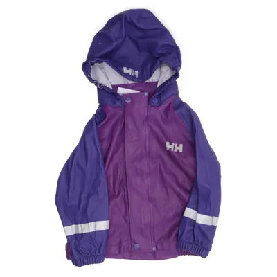 Regnjacka (Lila) från Helly Hansen Kids Polyester, Polyuretan