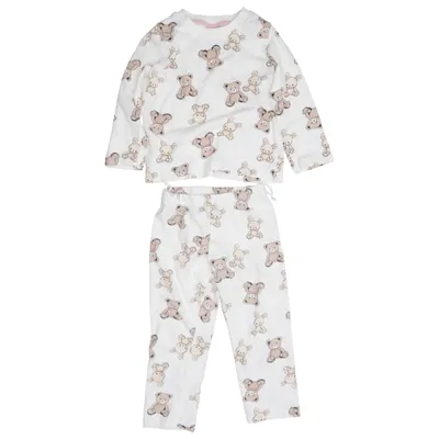 Pyjamasz (Hvid, Brun) fra H&M Bomuld