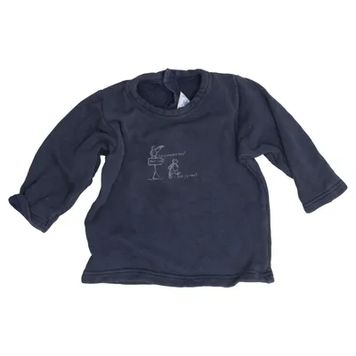 Lange mouwen shirt (Blauw) van Petit Bateau