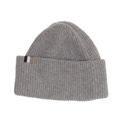 Beanie (Grijs) van Boss Kasjmier, Polyamide, Wol, Viscose
