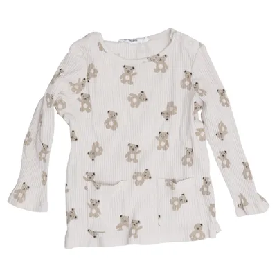 Long sleeve T-shirt (Beige, Brown) from Sweetie Cotton, Elastane