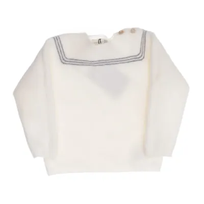 Sweater (Hvid, Grå) fra Wedoble Merinould