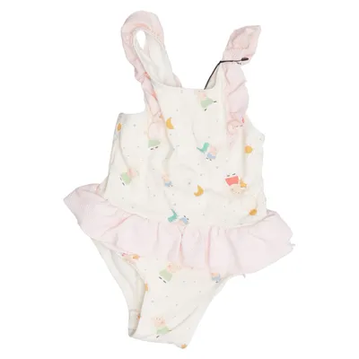 Romper (Geel, Roze, Meerkleurig) van Mori Elastaan, Gerecycled polyester