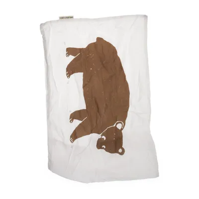 Cushion cover (White, Brown) from Fine Little Day Organic cotton