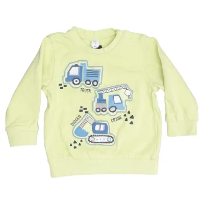 Sweatshirt (Jaune) de Topomini Coton, Élasthane