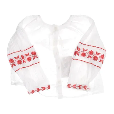 Blus (Vit, Röd) från Zara Polyester