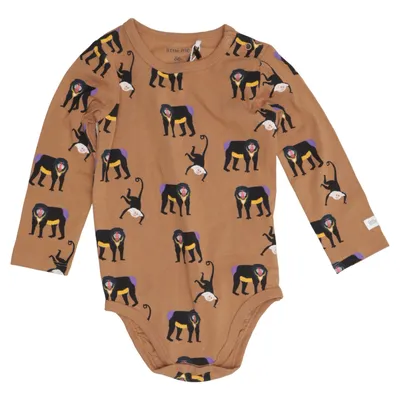 Body (Brun, Flerfarvet) fra Little Me Bomuld, Elastan