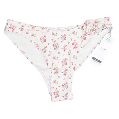 Bikiniunderdel (Vit, Flerfärgad) från Lindex Elastan, Polyester