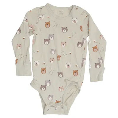 Body (Beige, Flerfärgad) från Lindex Baby Bomull, Elastan