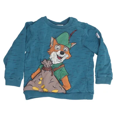 Sweatshirt (Bleu, Multicolore) de Disney x Polarn O. Pyret Coton biologique, Polyester