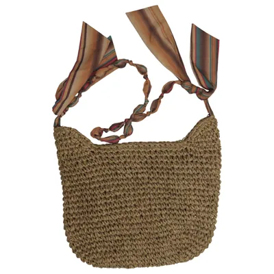 Beach bag (Brown, Multicolored) from Natura Polyester