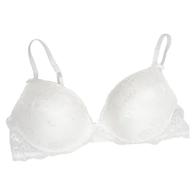 Bra (White) from Vitality Elastane, Polyester