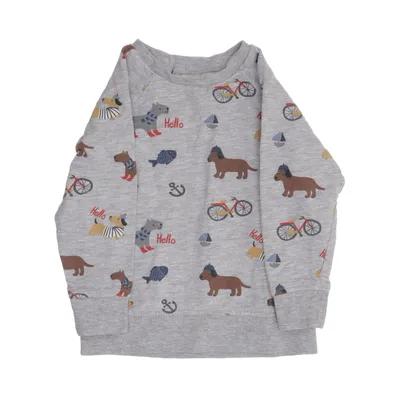 Collegetröja (Grå, Flerfärgad) från H&M Bomull, Viskos