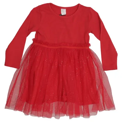 Robe (Rouge) de H&M Baby Coton, Élasthane, Polyester