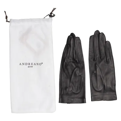 Läderhandskar (Svart) från Andreano Skinn