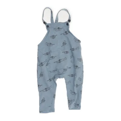 Hängselbyxor (Blå, Grå) från Lindex Baby Bomull