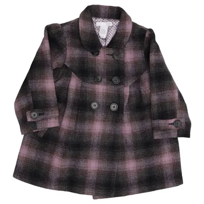 Jas (Roze, Grijs, Meerkleurig) van H&M Polyester, Viscose, Wol