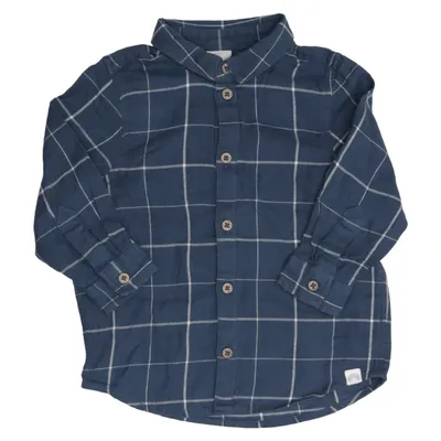 Flannel shirt (Blue, White) from Lindex Baby Cotton