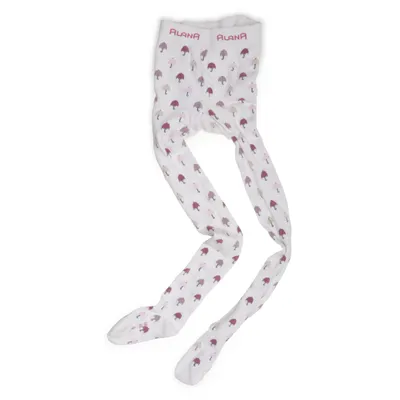 Panty (Wit, Meerkleurig) van Alana Elastaan, Organisch katoen, Polyamide