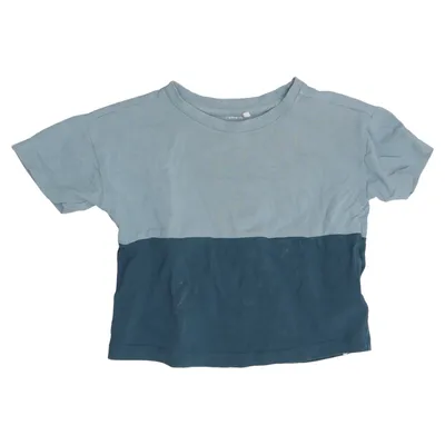 T-shirt (Bleu) de Name It Élasthane, Coton biologique
