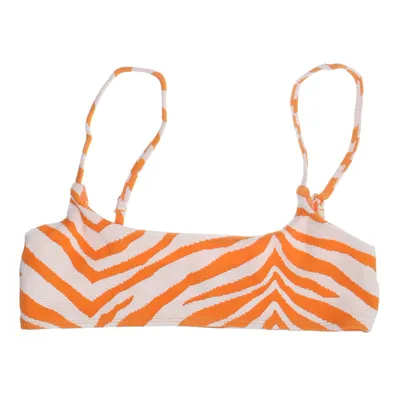 Bikiniöverdel (Orange, Vit) från Becksöndergaard Elastan, Polyamid, Polyester