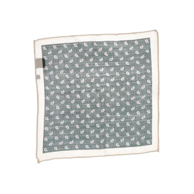Handkerchief (Gray, Green, Multicolored) from Riley Wool