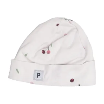 Beanie (White, Multicolored) from Polarn O. Pyret Elastane, Organic cotton
