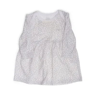 Dress (White, Gray) from Livly Cotton