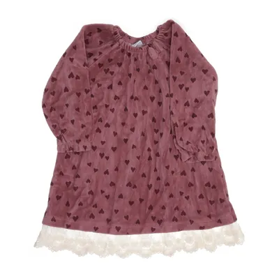Kjole (Lilla, Hvid) fra Lindex Baby Bomuld, Polyester