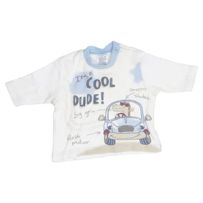 T-shirt (Wit, Blauw, Meerkleurig) van Cherokee Katoen, Elastaan