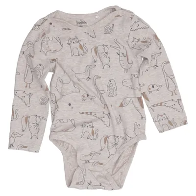 Body (Beige) from Topomini Elastane, Organic cotton, Polyester