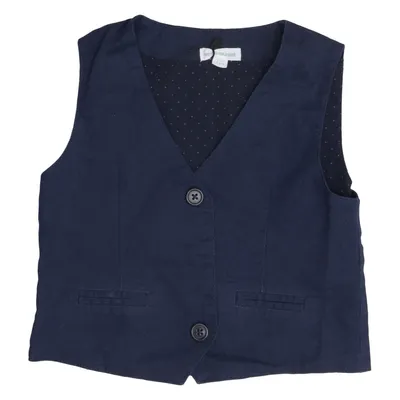 Suit vest (Blue) from Vertbaudet Cotton, Linen