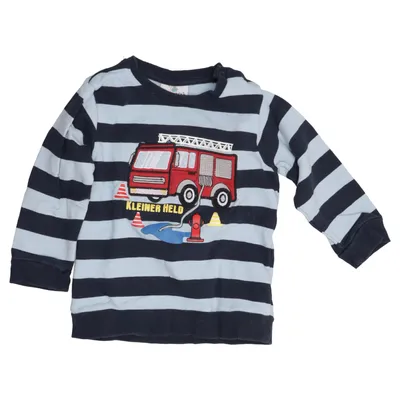 T-shirt à manches longues (Bleu, Rouge, Multicolore) de Topomini Coton, Élasthane