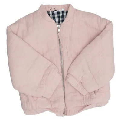 Bomber jacket (Pink, White, Blue) from Monoprix Kids Cotton, Polyester