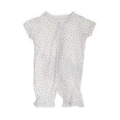 Sparkdräkt (Vit, Grå) från Lindex Newborn Bomull