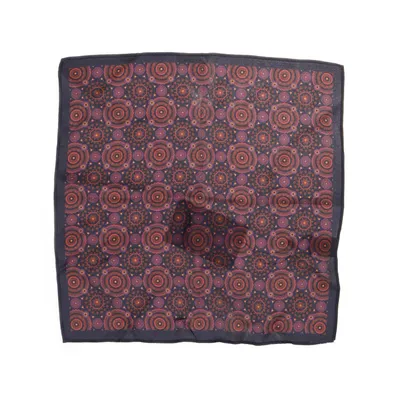 Zakdoek (Blauw, Meerkleurig) Zijde