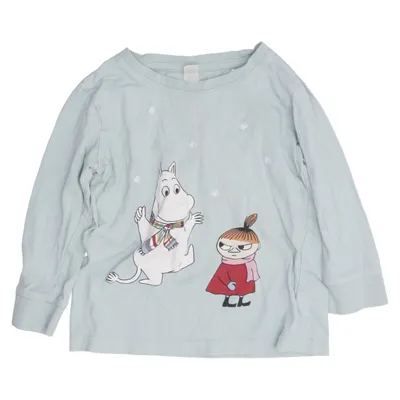 Lange mouwen shirt (Blauw, Meerkleurig) van Moomin by Lindex Katoen