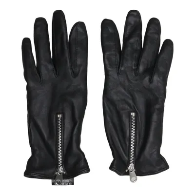 Leather gloves (Black) from Handskmakaren Leather, Nylon, Wool