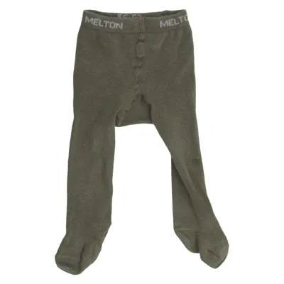 Collants polaires (Vert) de Melton Coton, Élasthane, Polyamide