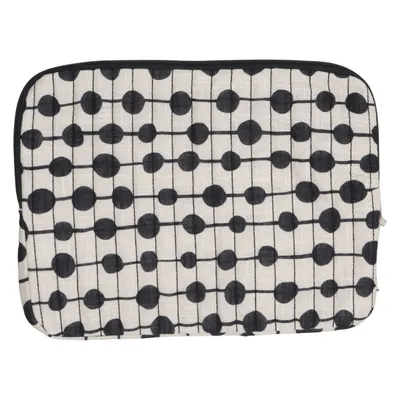 Sac d'ordinateur (Beige, Noir) de Gudrun Sjödén Coton biologique, Lin