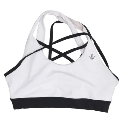 Sport-BH (Vit, Svart) från Workout Empire Elastan, Polyester