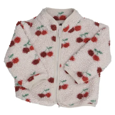 Fleecejakke (Hvid, Rød, Grøn) fra Rikiki Polyester
