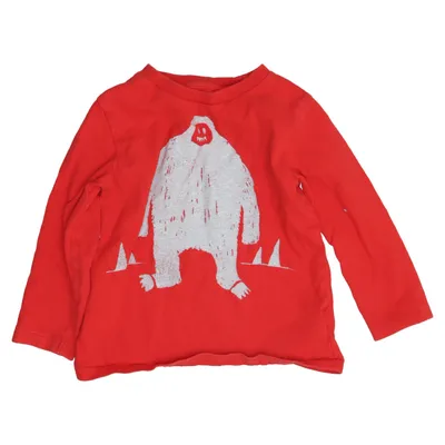 Long sleeve T-shirt (Red) from BabyGap Cotton
