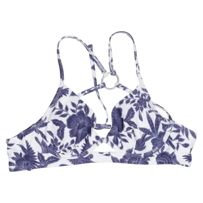 Bikini top (Blauw, Wit) van Cupshe Elastaan, Gerecycled polyester