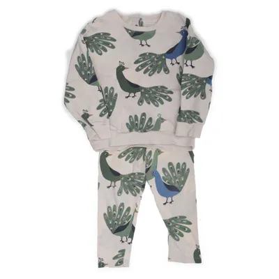 Set (Beige, Grön, Blå) från Lindex Baby Bomull, Elastan